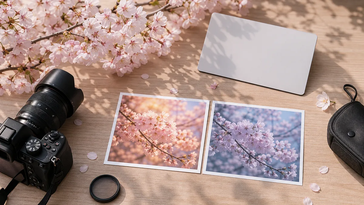 桜の写真はレンズ選びで表現が180度変わるの解説画像