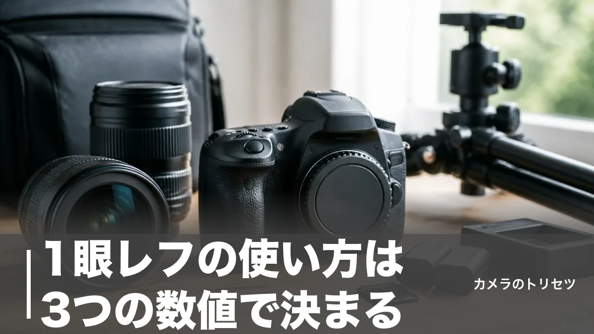 1眼レフの使い方は3つの数値で決まる｜初心者が今日から撮れる設定の基本のアイキャッチ画像
