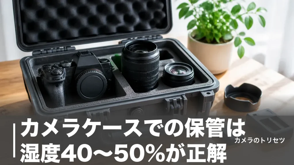 カメラケースでの保管は湿度40〜50%が正解｜2,300円のドライボックスから防湿庫まで徹底解説のアイキャッチ画像