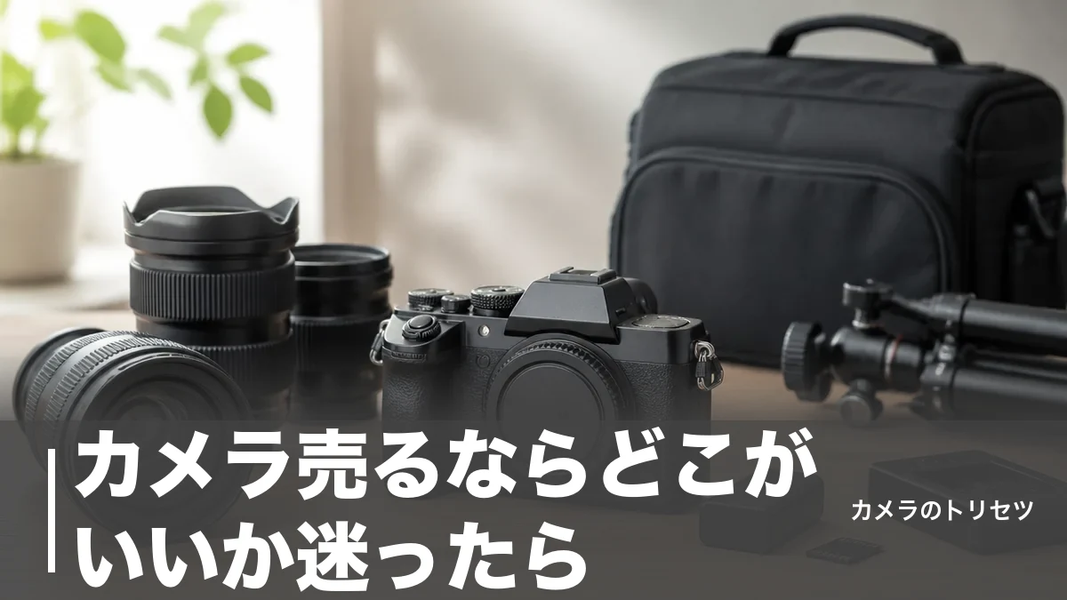 カメラ売るならどこがいいか迷ったら｜買取6サービスを手数料と特徴で徹底比較【2026年版】のアイキャッチ画像