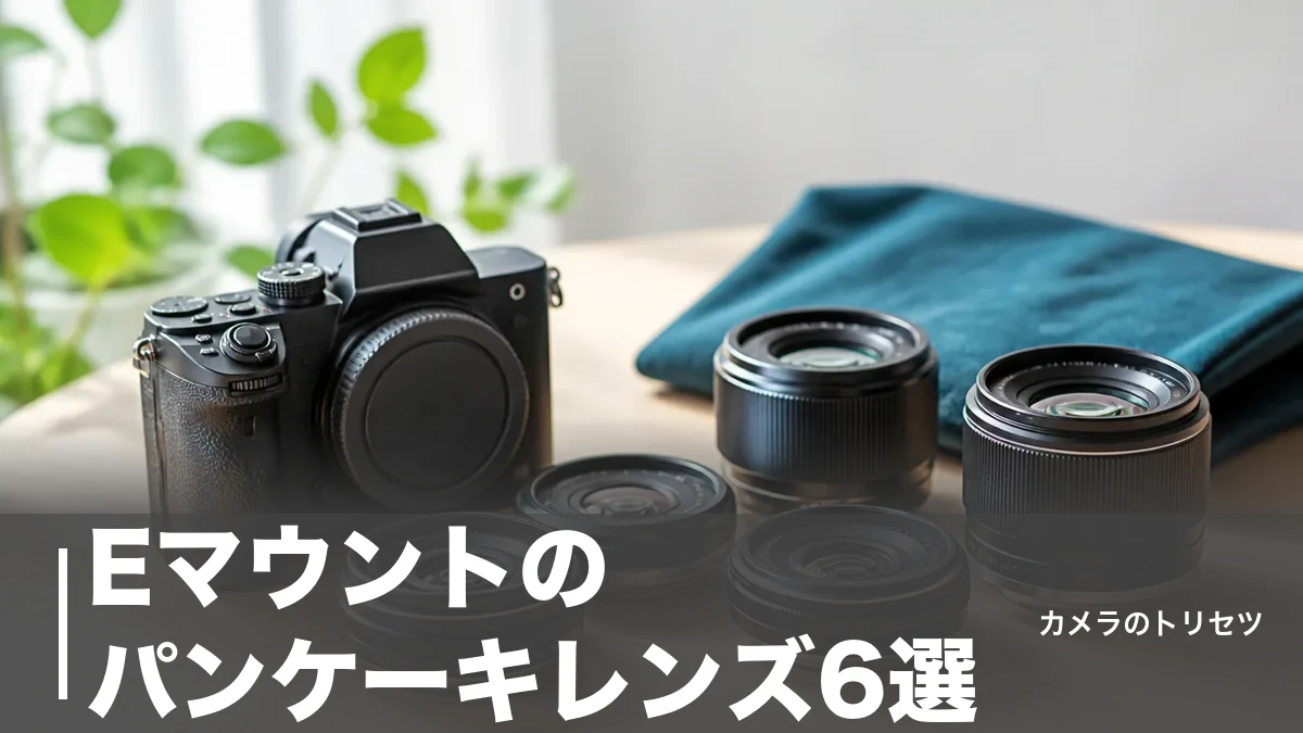 Eマウントのパンケーキレンズ6選｜60gの極薄から万能40mmまで価格で徹底比較のアイキャッチ画像