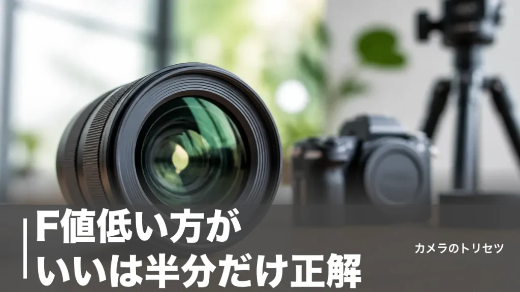 F値低い方がいいは半分だけ正解｜開放が有利な場面と絞るべき場面を数値で解説のアイキャッチ画像
