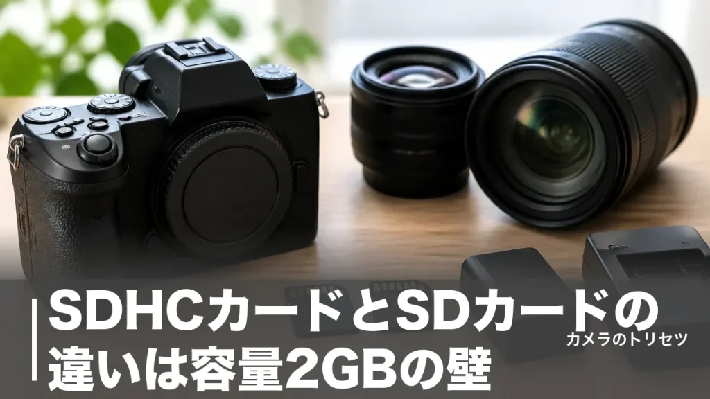 SDHCカードとSDカードの違いは容量2GBの壁｜規格・速度・選び方まで完全解説のアイキャッチ画像