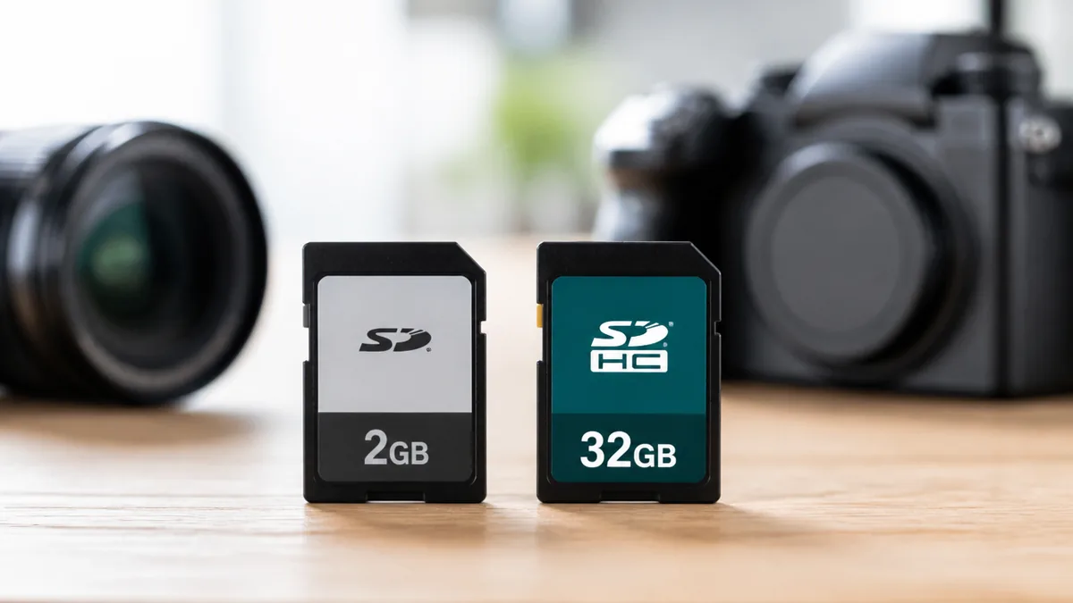 SDHCカードとSDカードの違いは容量で決まる｜2GBと32GBの境界線の解説画像