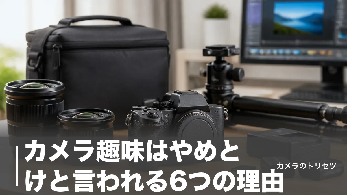 カメラ趣味はやめとけと言われる6つの理由｜初年度17万円台の現実と続く人だけの共通点のアイキャッチ画像