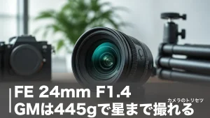 FE 24mm F1.4 GMは445gで星まで撮れる｜実勢16万円台の大口径広角を徹底検証のアイキャッチ画像