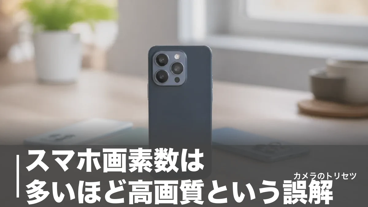 スマホ画素数は多いほど高画質という誤解｜4800万〜2億画素を公式スペックで比較のアイキャッチ画像