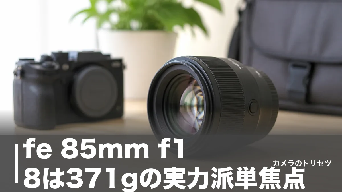 fe 85mm f1 8は371gの実力派単焦点｜GM II・シグマとの差を数値で比較のアイキャッチ画像