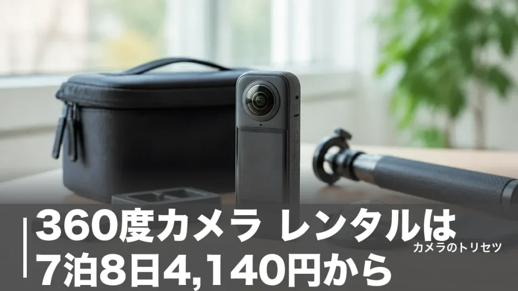 360度カメラ レンタルは7泊8日4,140円から｜主要6サービスを料金と機種で徹底比較のアイキャッチ画像