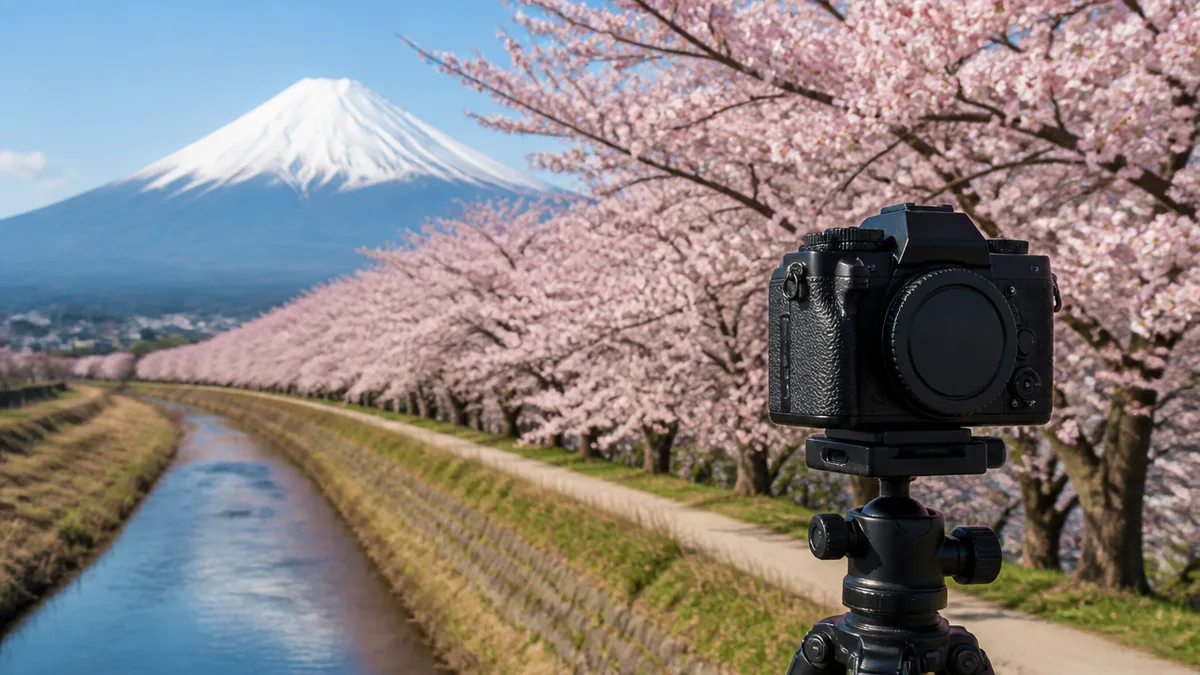 忍野八海の桜は4月中旬が勝負|富士山と400mの桜並木を撮る設定・スポット完全ガイドのアイキャッチ画像