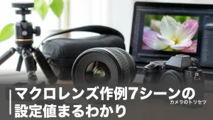 マクロレンズ作例7シーンの設定値まるわかり｜F値・撮影倍率・レンズ選びの正解のアイキャッチ画像