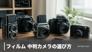 フィルム 中判カメラの選び方｜1コマ352円から始める645・6×6・6×7と名機6台比較のアイキャッチ画像